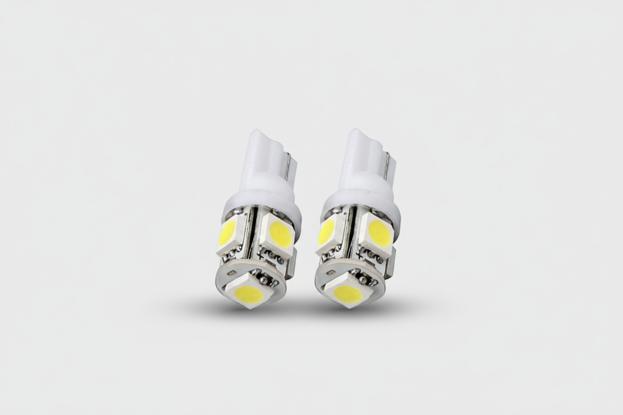 SMD LED 5 Parking Light White - Pair - Led Light Bulb For Parking | SMD Car I Exterior Lamps Parking Lights Car Accessories