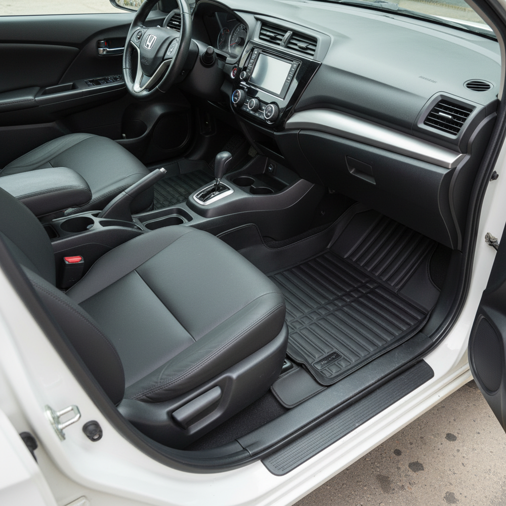 Honda BRV 5D Floor Mat Black 4 Pcs - Model 2017-2021