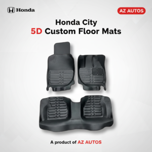Honda City 5D Custom Floor Mat Black 3 Pcs – Model 2008-2021