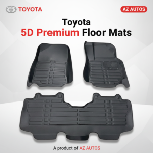 Toyota Aqua 5D Floor Mat Black 3 Pcs – Model 2012-2021