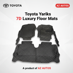 Toyota Yaris 7D Custom Floor Mats – Black – 3 Pcs 2020-2024