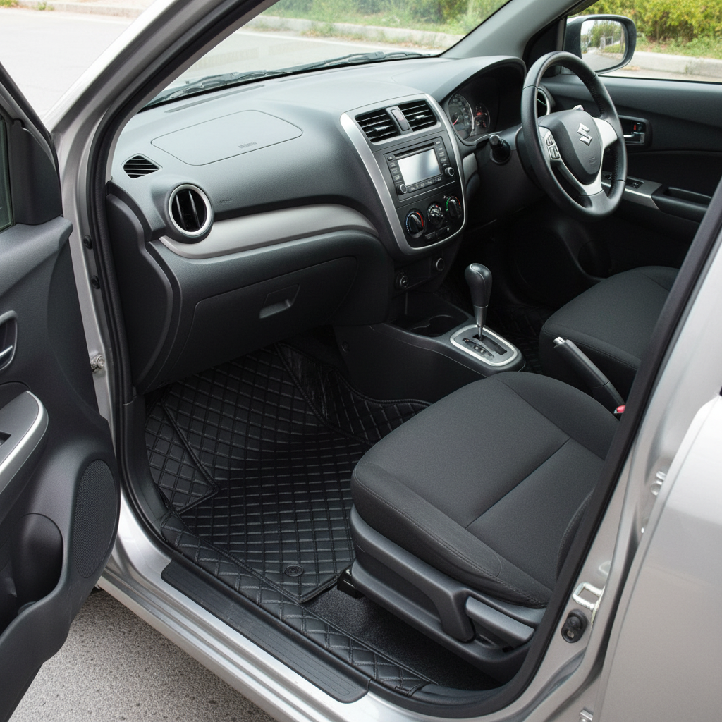 Suzuki Cultus New Model 7D Floor Mats Black 3 Pcs 2017-2025