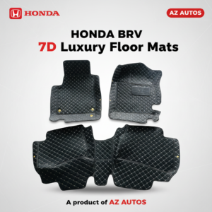 Honda BRV 7D Floor Mats – Black -3 Pcs Set – Model 2017-2025