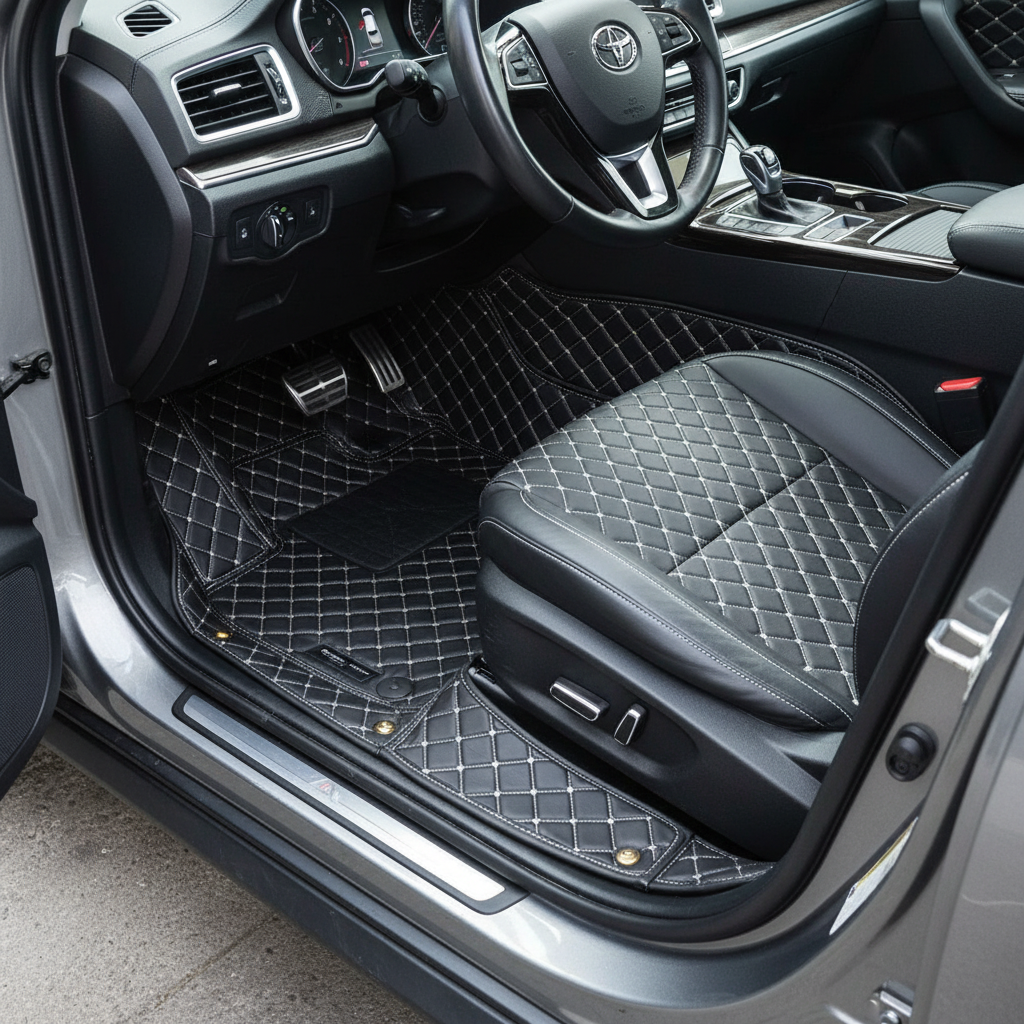 Honda BRV 7D Floor Mats - Black -3 Pcs Set - Model 2017-2025