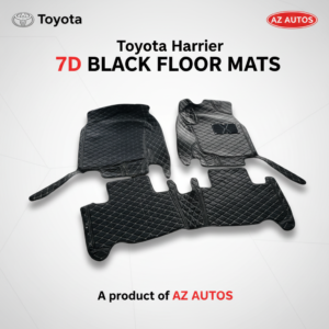 Toyota Harrier 7D Floor Mats – Black – 3 Pcs Set – Model 2019-2021