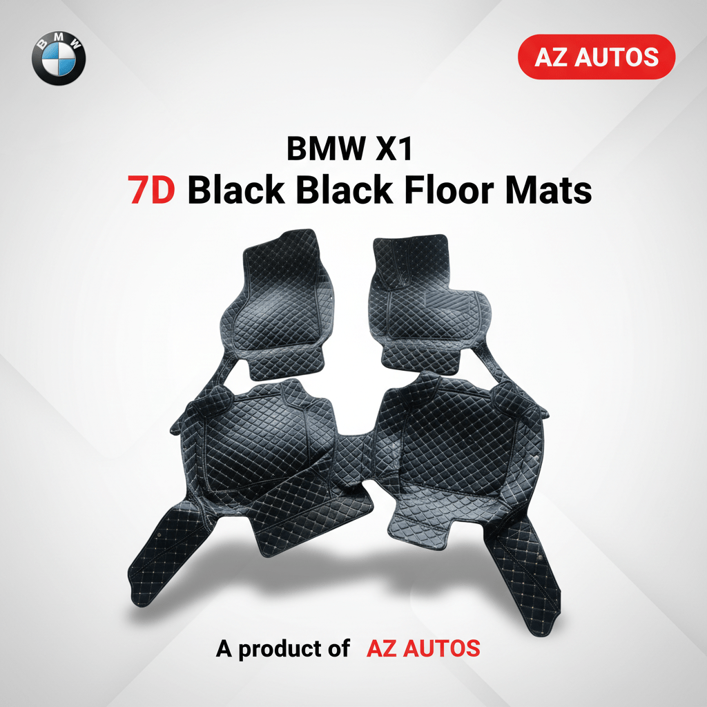 BMW X1 7D Floor Mats - Black - 2016-2018