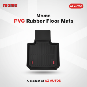 Momo Universal PVC Rubber Floor Mat Mix Design 5 Pcs – Rubber Floor Mats | Car Mats | Vehicle Mats | Foot Mat For Car | Latex Mats