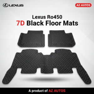 Lexus RX450 7D Floor Mats – Black – 3 Pcs Set – Model 2015-2018 – Car Interior Mats