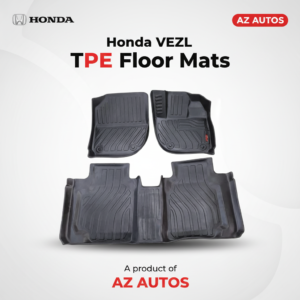 Honda Vezel TPE Floor Mat Black 3 Pcs – Model 2013-2024
