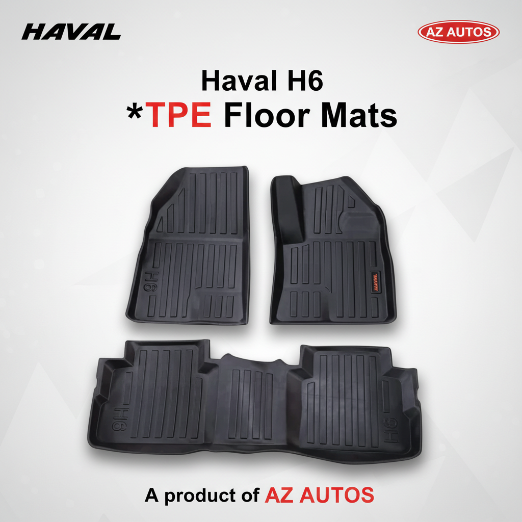 Haval H6 TPE Floor Mat Black 3 Pcs - Model 2021-2024