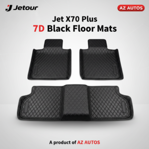 Jetour X70 Plus 7D Floor Mats Black 2025 – 3 Pcs Set
