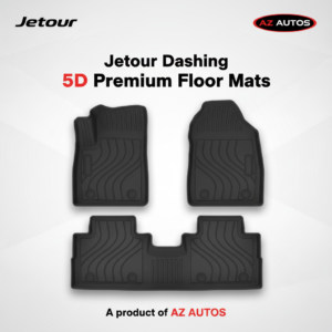 Jetour Dashing 5D Floor Mats – Black 2025 – 3 Pcs Set