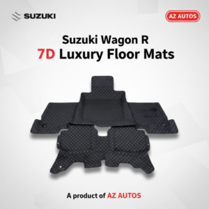 Suzuki Wagon R 7D Floor Mat- Black 2014-2025 – 3 Pcs Set