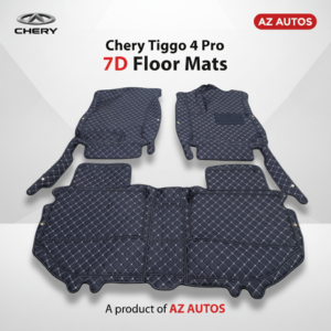 Chery Tiggo 4 Pro 7D Floor Mats – Black – Model 2022-2025