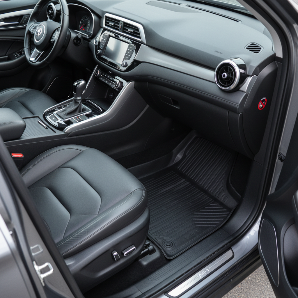 MG HS TPE Floor Mat Black 3 Pcs - Model 2020-2021