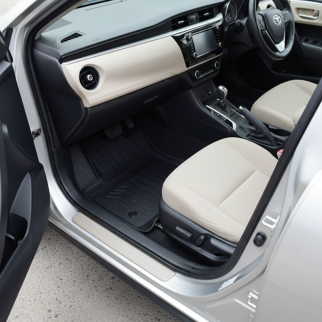 Suzuki Swift TPE Floor Mat Black 3 Pcs - Model 2018-2024