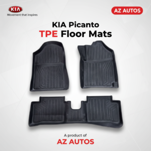 KIA Picanto TPE Floor Mat Black 3 Pcs – Model 2020-2024