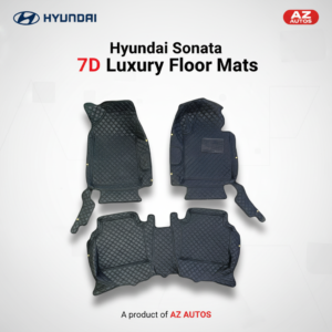 Hyundai Sonata 7D Floor Mats Black – 2020-2025 – 3 Pcs Set