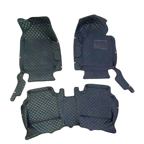 Hyundai Sonata 7D Floor Mats Black - 2020-2025 - 3 Pcs Set