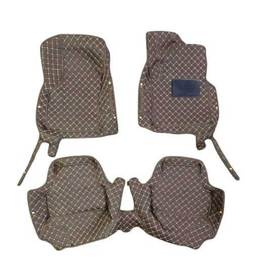 Audi A3 7D Luxury Floor Mats - Coffee - 3 Pcs Set - Model 2012-2018
