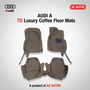 Audi A3 7D Luxury Floor Mats – Coffee – 3 Pcs Set – Model 2012-2018