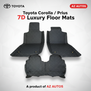 Toyota Corolla / Prius 7D Floor Mats – Black – 3 Pcs Set 2014-2025