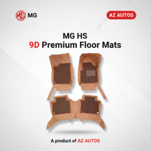 MG HS 9D Floor Mats Mix Thread Grass 3 Pcs – Model 2020-2022 – Brown With Brown