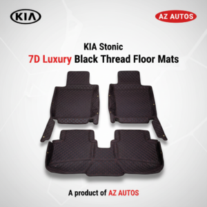 KIA Stonic 7D Floor Mats Mix Thread Black 3 Pcs 2021-2024