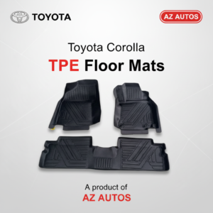 Toyota Corolla TPE Floor Mat Black 3 Pcs – Model 2009-2014