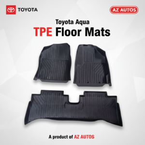 Toyota Aqua TPE Floor Mat Black 3 Pcs – Model 2022-2024