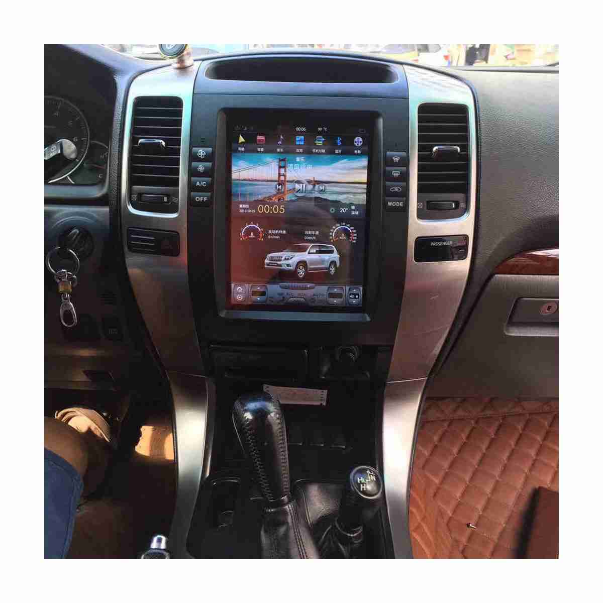 Toyota Prado 2002 to 2009 Android Tesla LCD Screen IPS Display Multimedia System