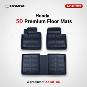 Honda Civic 5D Custom Floor Mat Black 3 Pcs – Model 2012-2016