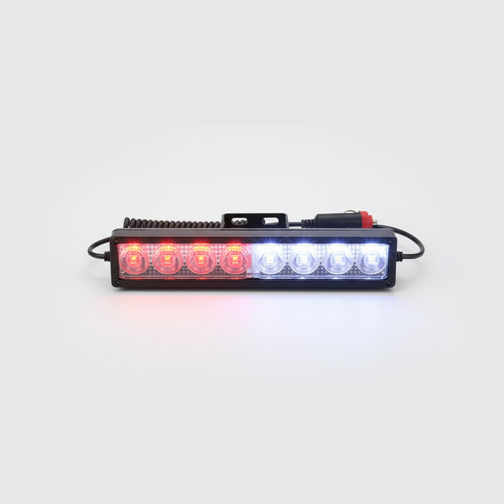 Police Red and Blue Flashers Light For Dashboard With LED
