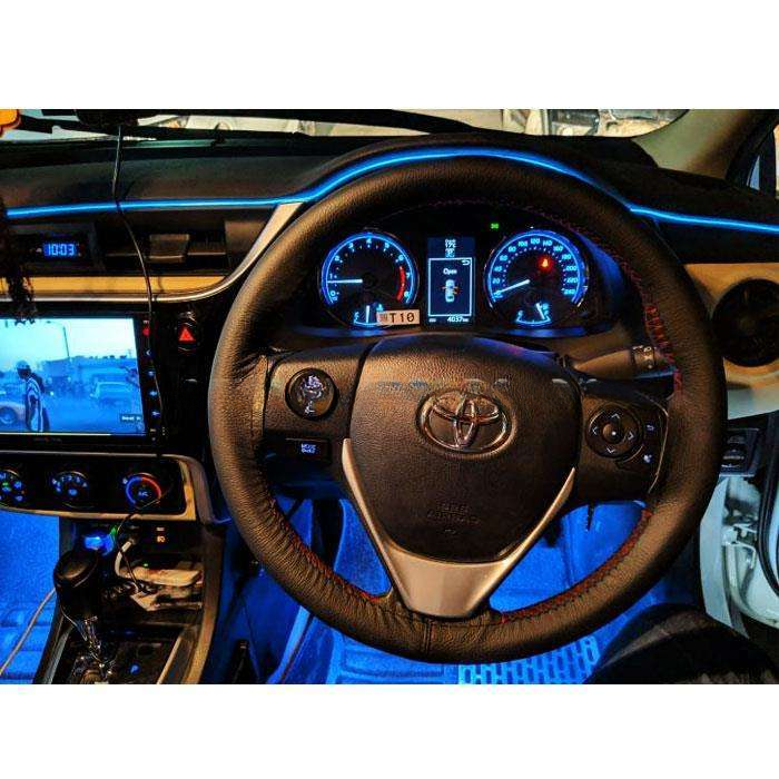 7 Color LED Car Interior Ambient Light | Remote Controlled - Atmosphere Lighting