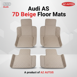 Audi A5 7D Luxury Floor Mats – Beige – 3 Pcs Set – Model 2017-2018