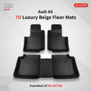 Audi A3 7D Luxury Floor Mats – Black – 3 Pcs Set – Model 2012-2018