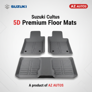 Suzuki Cultus 5D Custom Floor Mat Gray New Model 3 Pcs 2017-2021