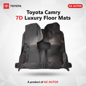 Toyota Camry 7D Floor Mats – Black – 3 Pcs Set – Model 2011-2018