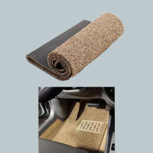 Universal Fur Grass Floor Mat Roll Adjustable Customisable Beige – with Brown Floor Mats | Car Mats | Vehicle Mats | Foot Mat For Car