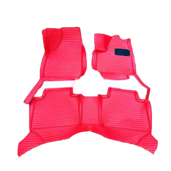 MG HS 7D Lining Floor Mats - Red - 3 Pcs Set - Model 2020-2025