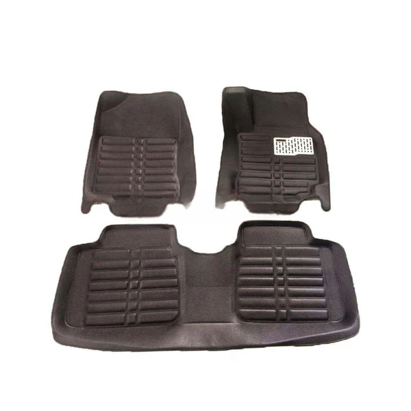 Toyota Corolla Axio 5D Custom Floor Mat Black 3 Pcs - Model 2018-2021