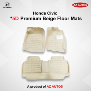 Honda Civic 5D Custom Floor Mat Beige 3 Pcs – Model 2012-2016
