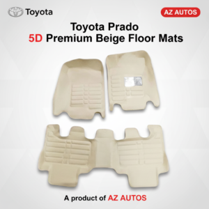 Toyota Prado 5D Floor Mat Beige 3 PC – Model 2009-2021 – Car Interior Mats