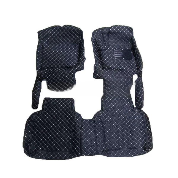 Honda Fit 7D Floor Mats - Black - 3 Pcs Set - Model 2013-2018