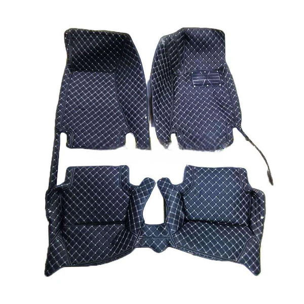 Audi A4 7D Luxury Floor Mats - Black - 3 Pcs Set - Model 2016-2018