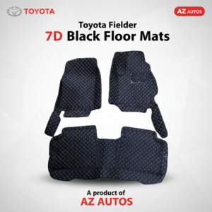 Toyota Fielder 7D Floor Mats – Black – 3 Pcs Set – Model 2012-2019