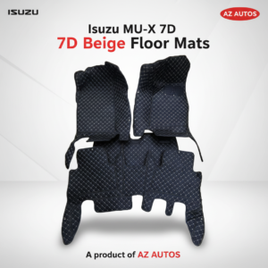 Isuzu MU-X 7D Floor Mats – Black – 3 Pcs Set – Model 2021-2022