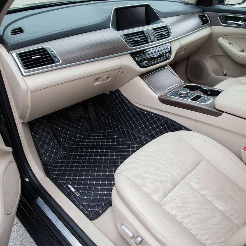 DFSK Glory 500 7D Floor Mats - Black 3 Pcs Set - Model 2020-2025