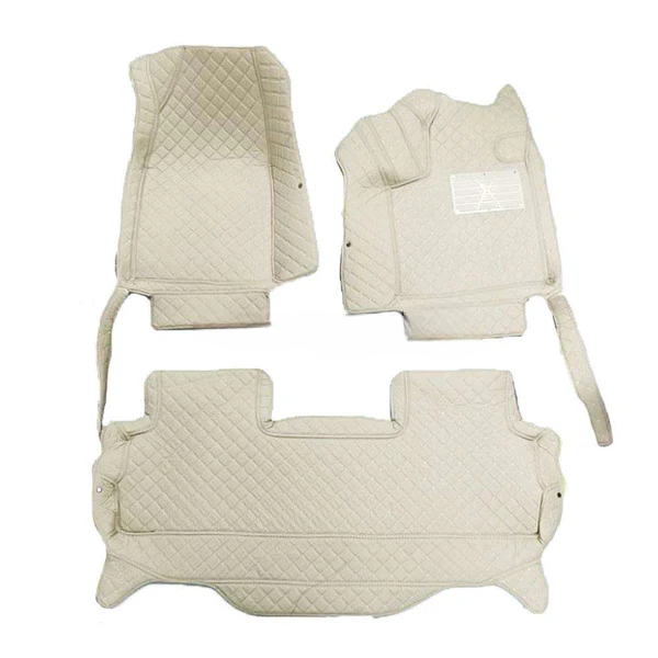 Haval H6 7D Floor Mats - Beige - 3 Pcs Set - Model 2021-2025