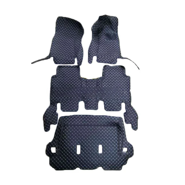Toyota Fortuner 7D Floor Mats - Black - 4 Pcs Set - Model 2013-2016
